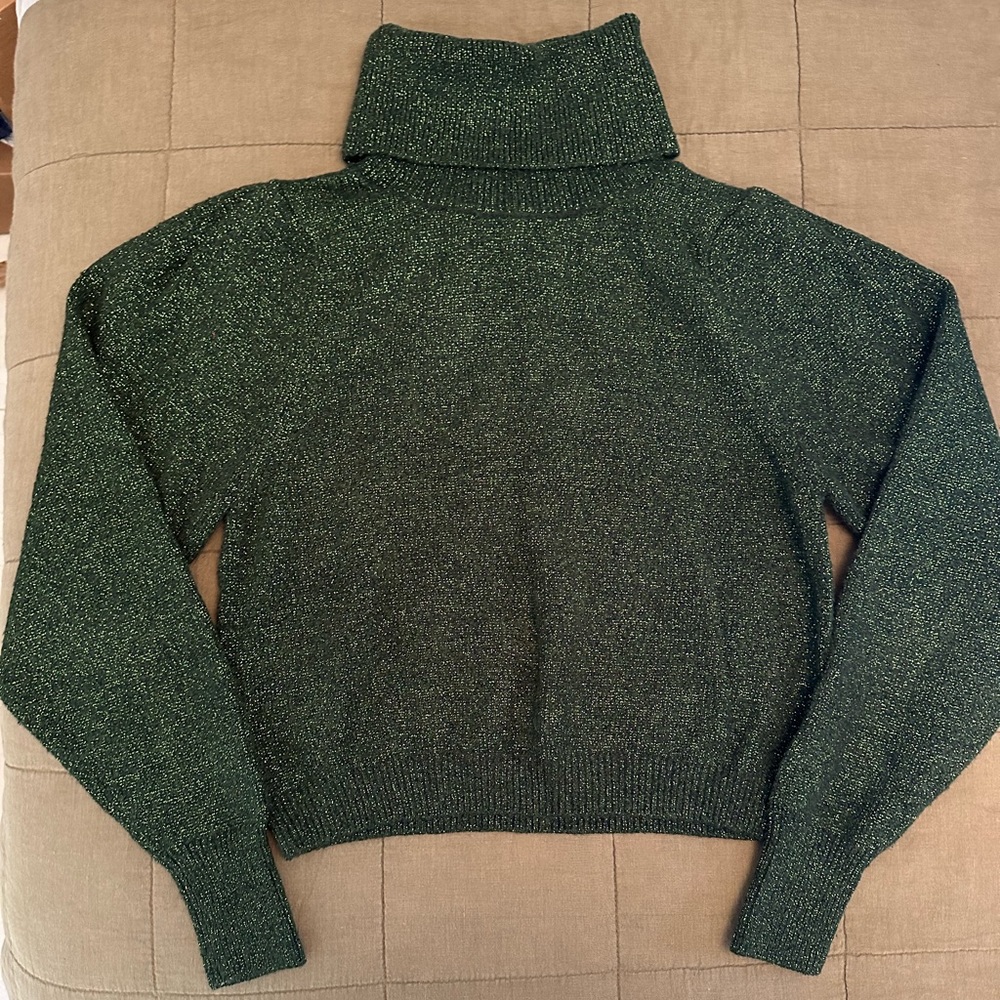 Mango Metallic Thread Turtle Neck Sweater - image 1
